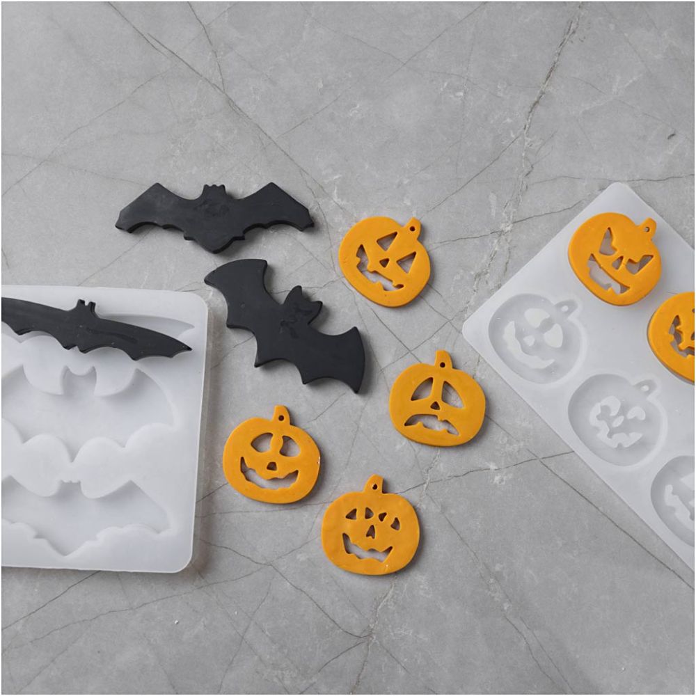 Stampi in silicone Halloween – Pipistrelli e zucche