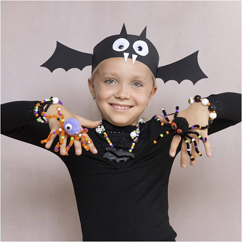 Kit creativo Halloween – Cappelli, gioielli e accessori da creare