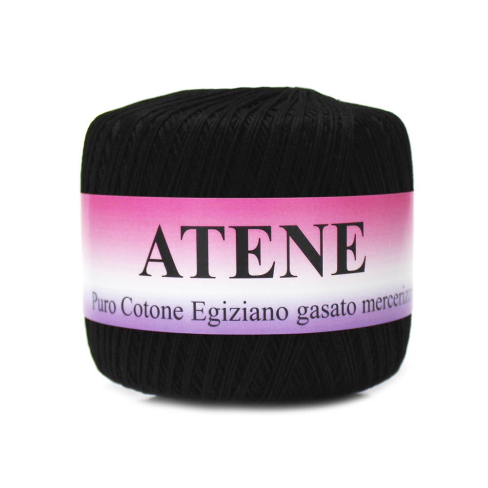 filato cotone mako egiziano cable 3 colore nero