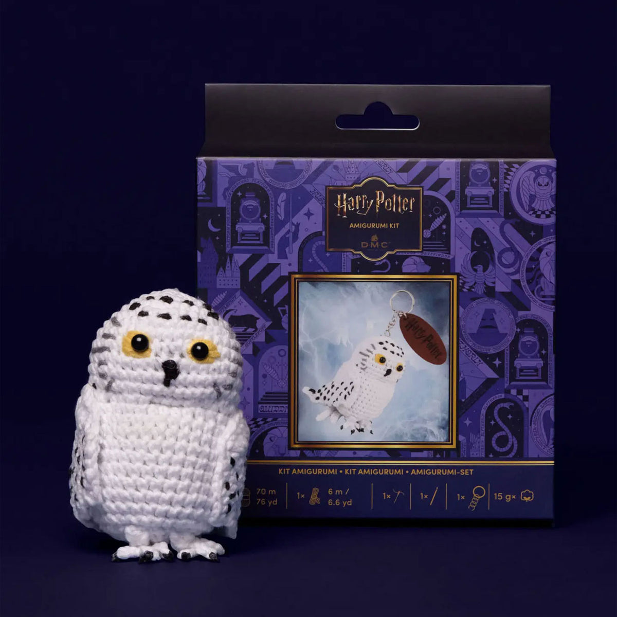 Kit Amigurumi Portachiavi Edvige™ – Harry Potter™ DMC