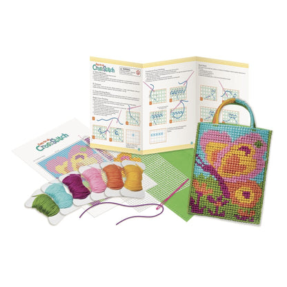 kit punto croce 4M contenuto filati tela e istruzioni