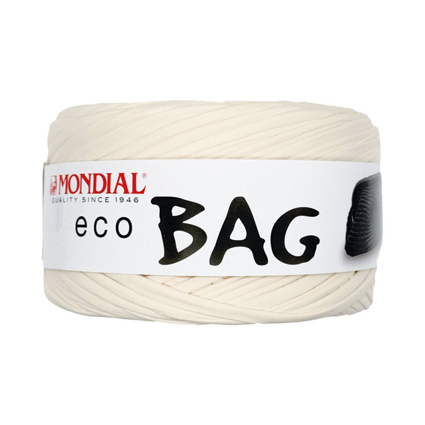 fettuccia eco bag mondial effetto pelle per borse uncinetto Panna 601