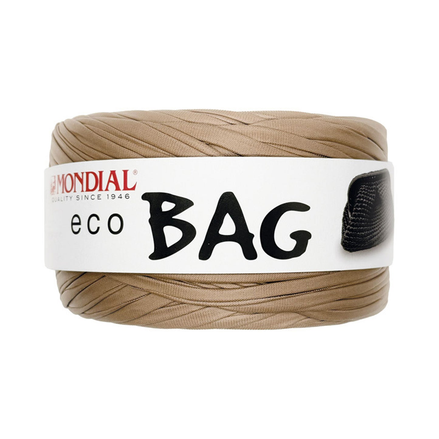 fettuccia eco bag mondial effetto pelle per borse uncinetto Cammello 602