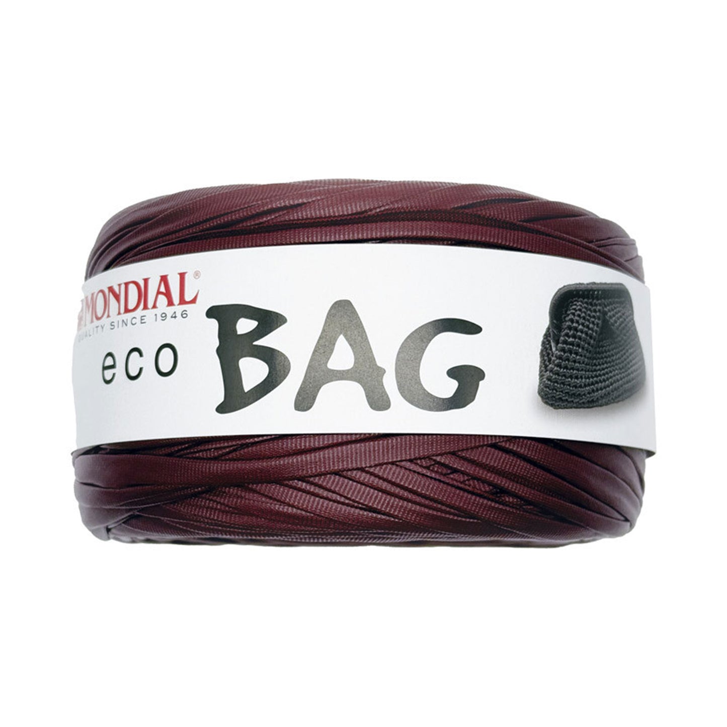 fettuccia eco bag mondial effetto pelle per borse uncinetto Bordeaux 605
