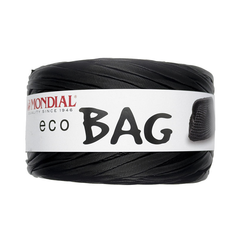 fettuccia eco bag mondial effetto pelle per borse uncinetto Nero 612