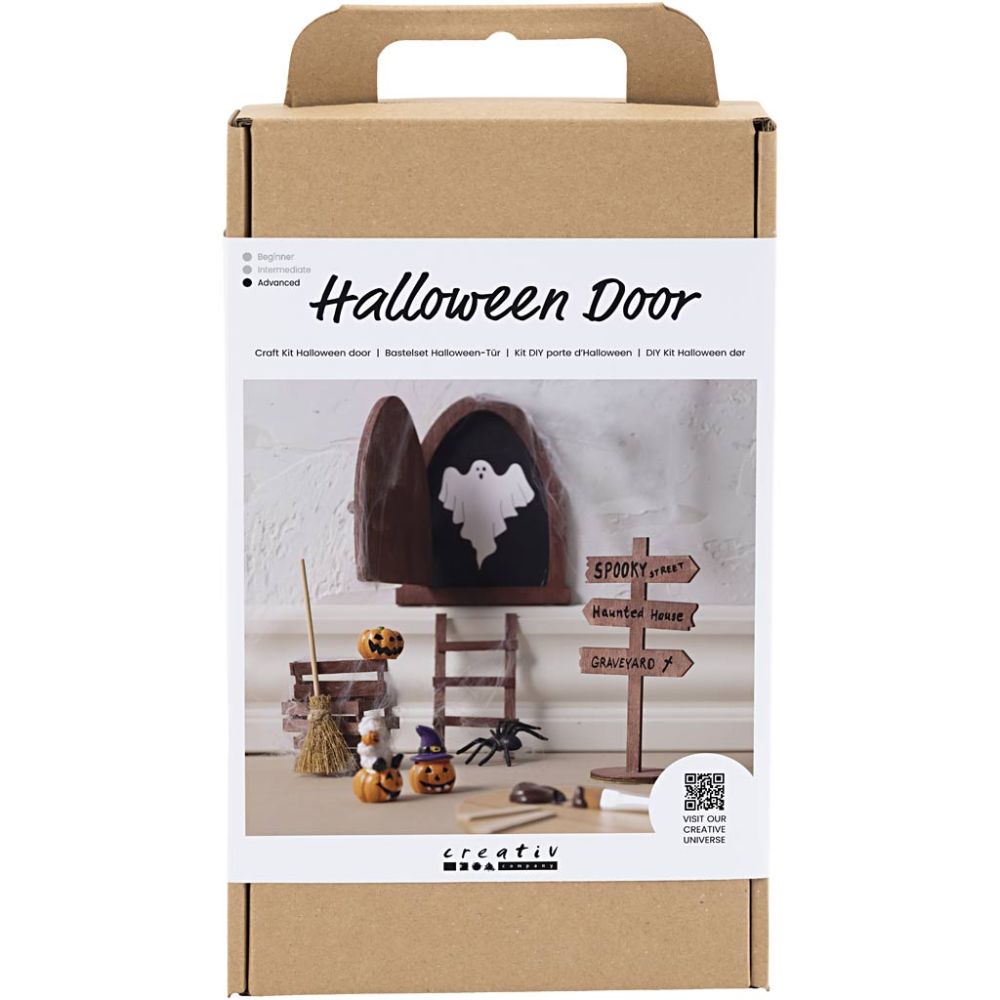 Kit creativo Halloween – Porticina in miniatura da decorare