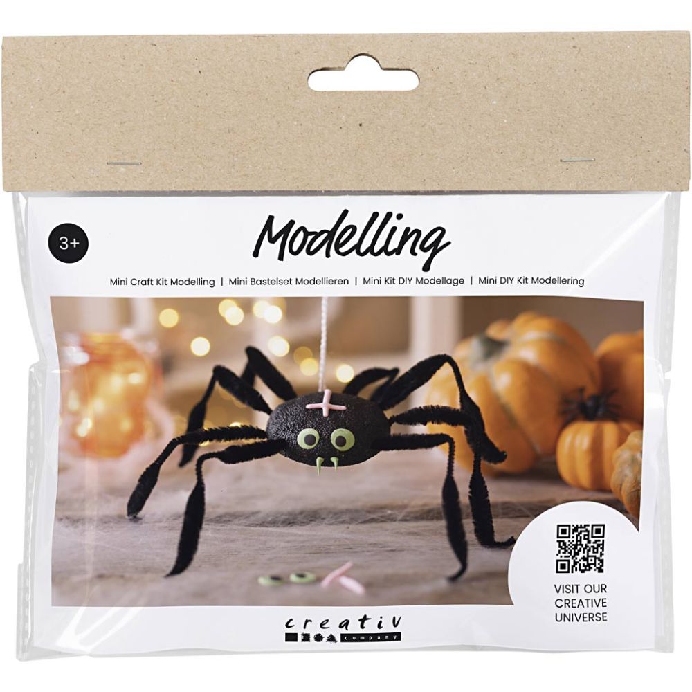 Kit creativo Halloween Creativ Company – Ragno da modellare