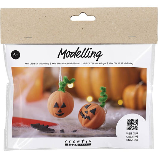 Mini kit creativo Halloween – Zucca con Silk Clay®