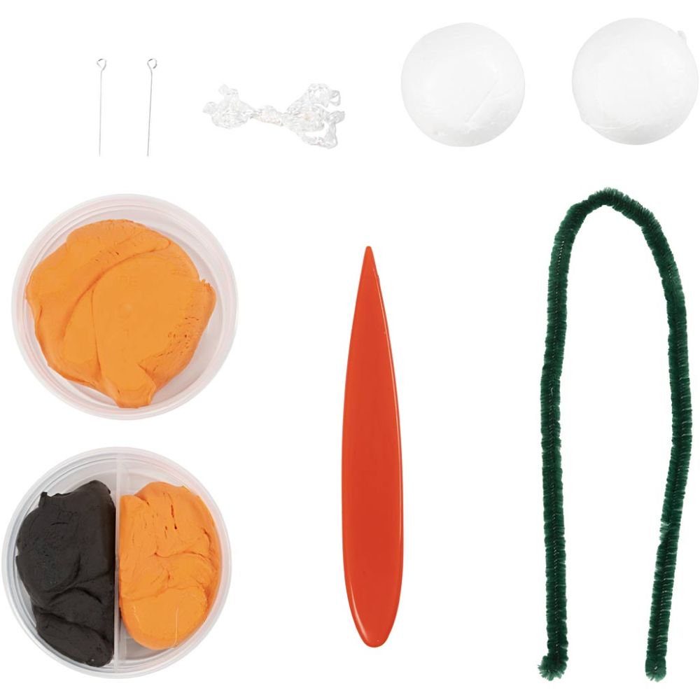 Mini kit creativo Halloween – Zucca con Silk Clay®