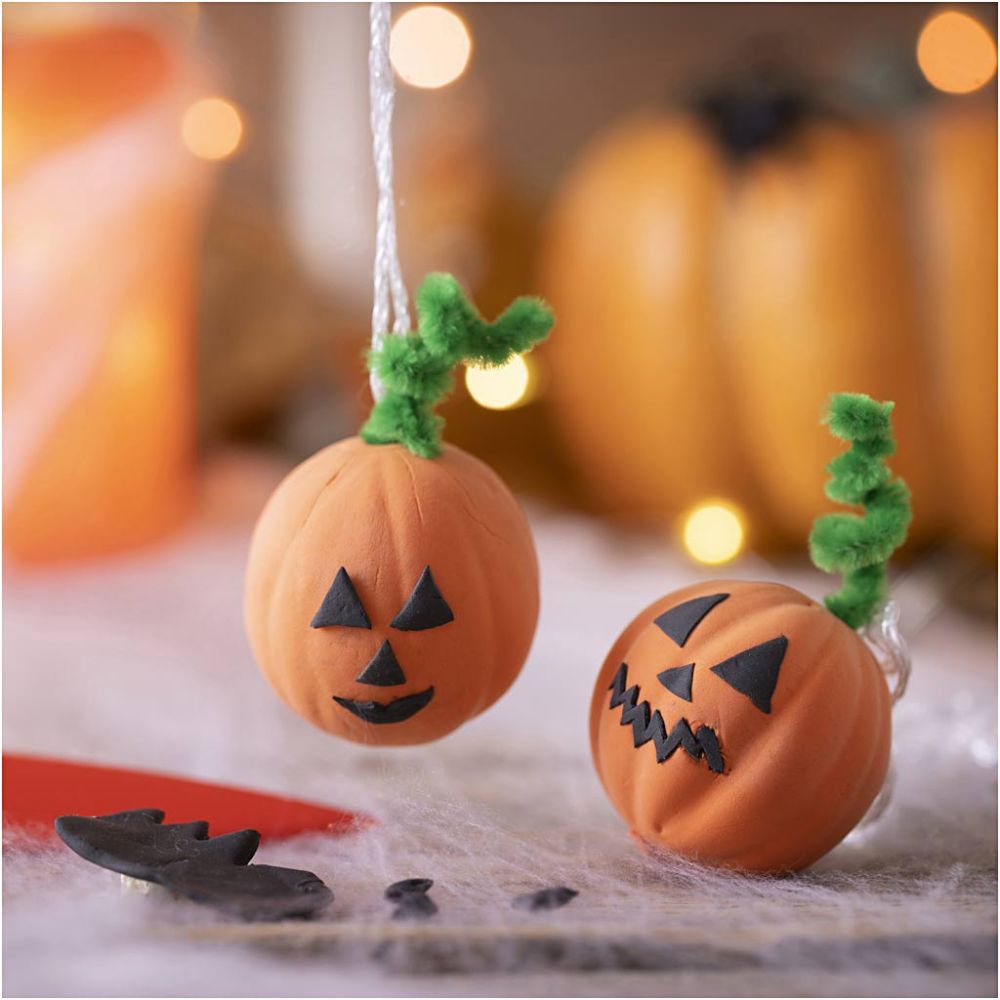 Mini kit creativo Halloween – Zucca con Silk Clay®