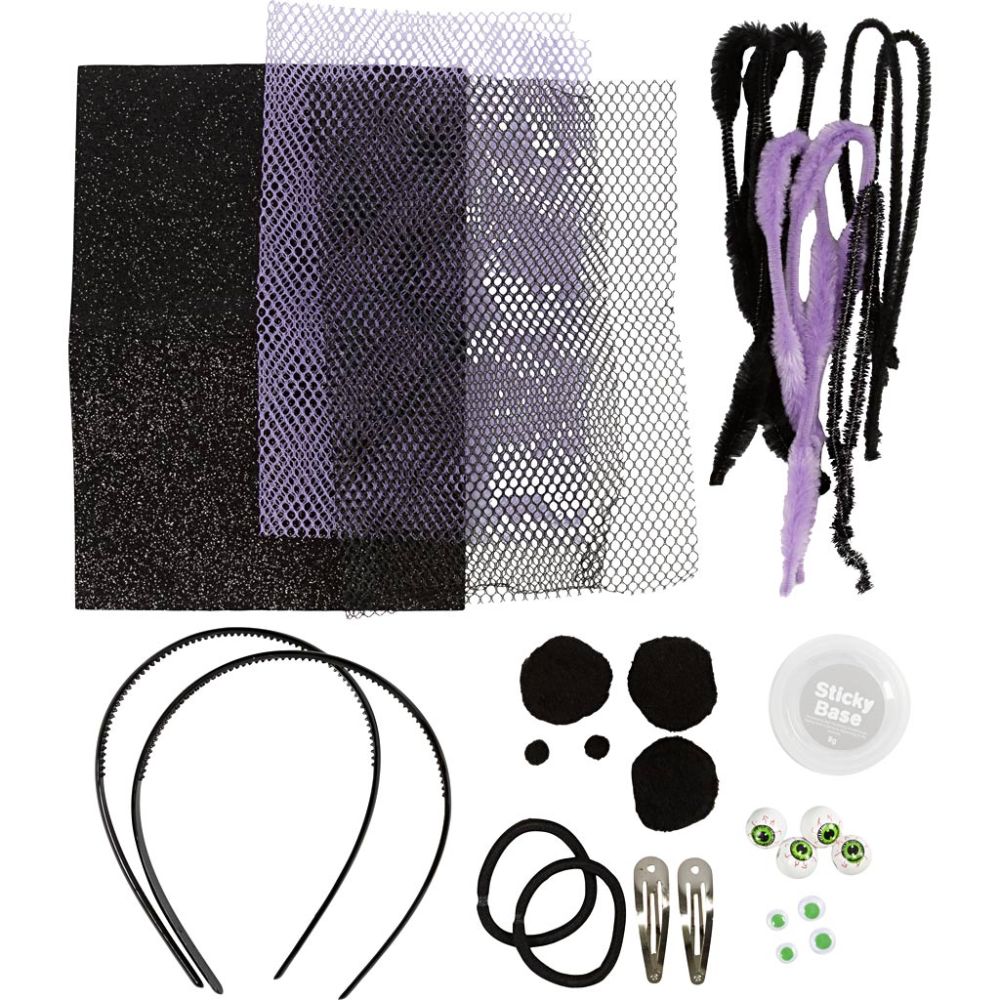 Kit creativo Halloween – Cerchietti, fermagli ecc