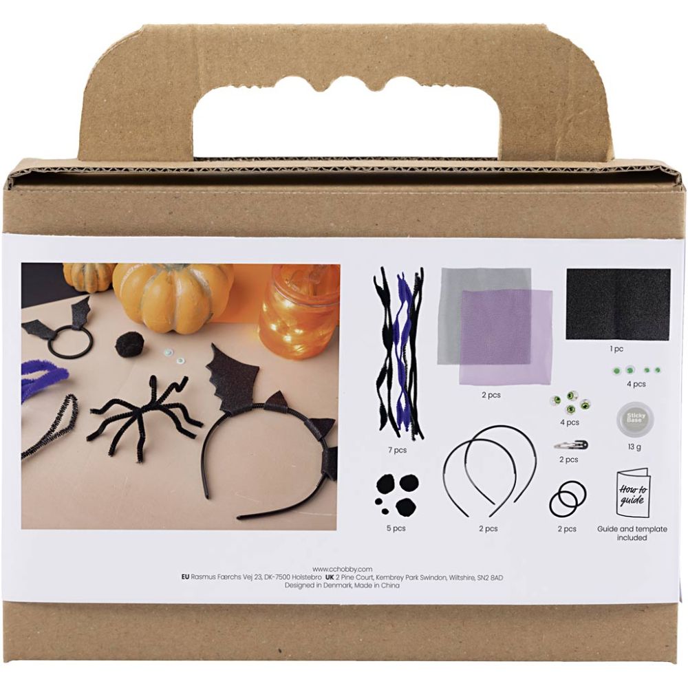 Kit creativo Halloween – Cerchietti, fermagli ecc