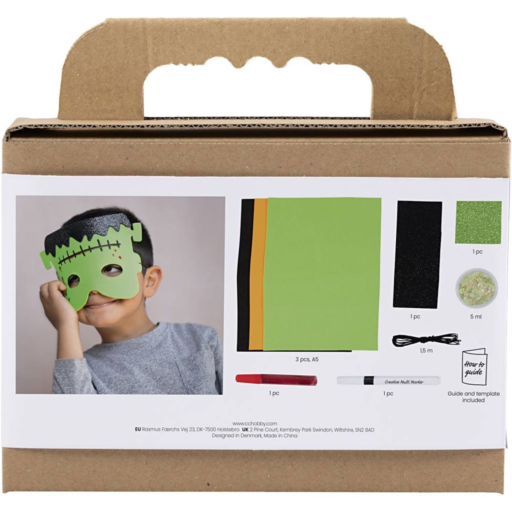 Kit creativo Halloween – 3 maschere da creare e decorare