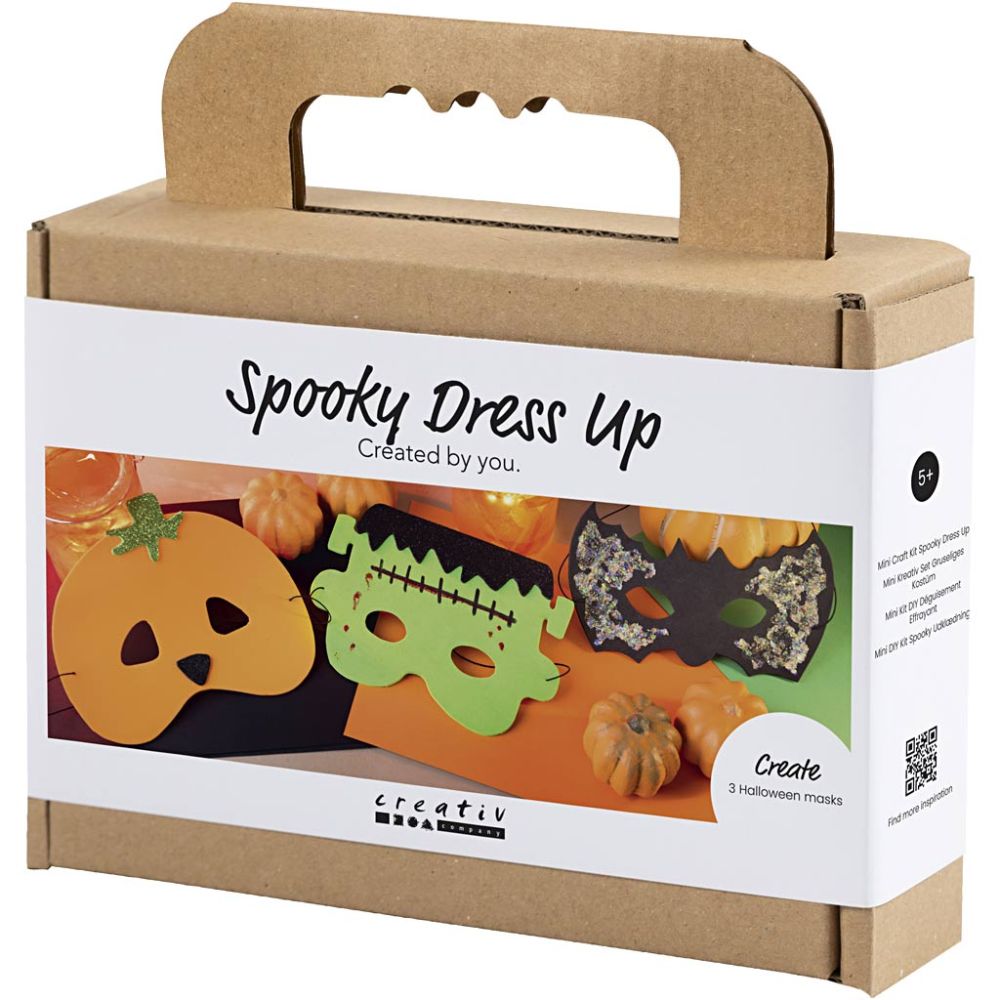 Kit creativo Halloween – 3 maschere da creare e decorare