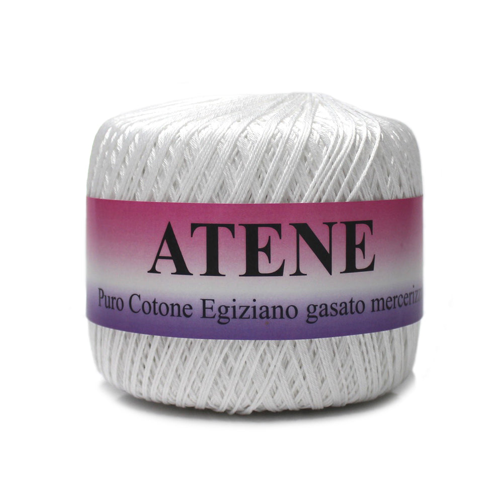 filato cotone mako egiziano cable 3 colore bianco