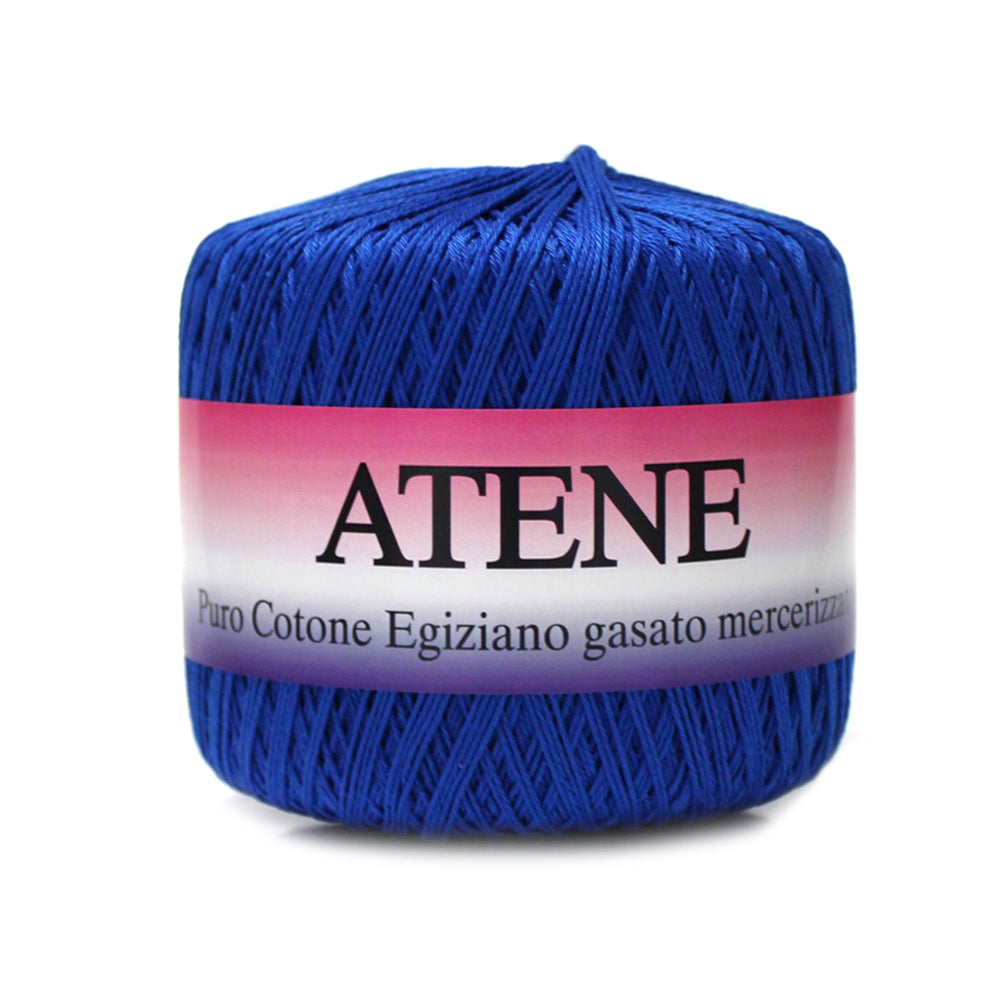 filato cotone mako egiziano cable 3 colore bluette