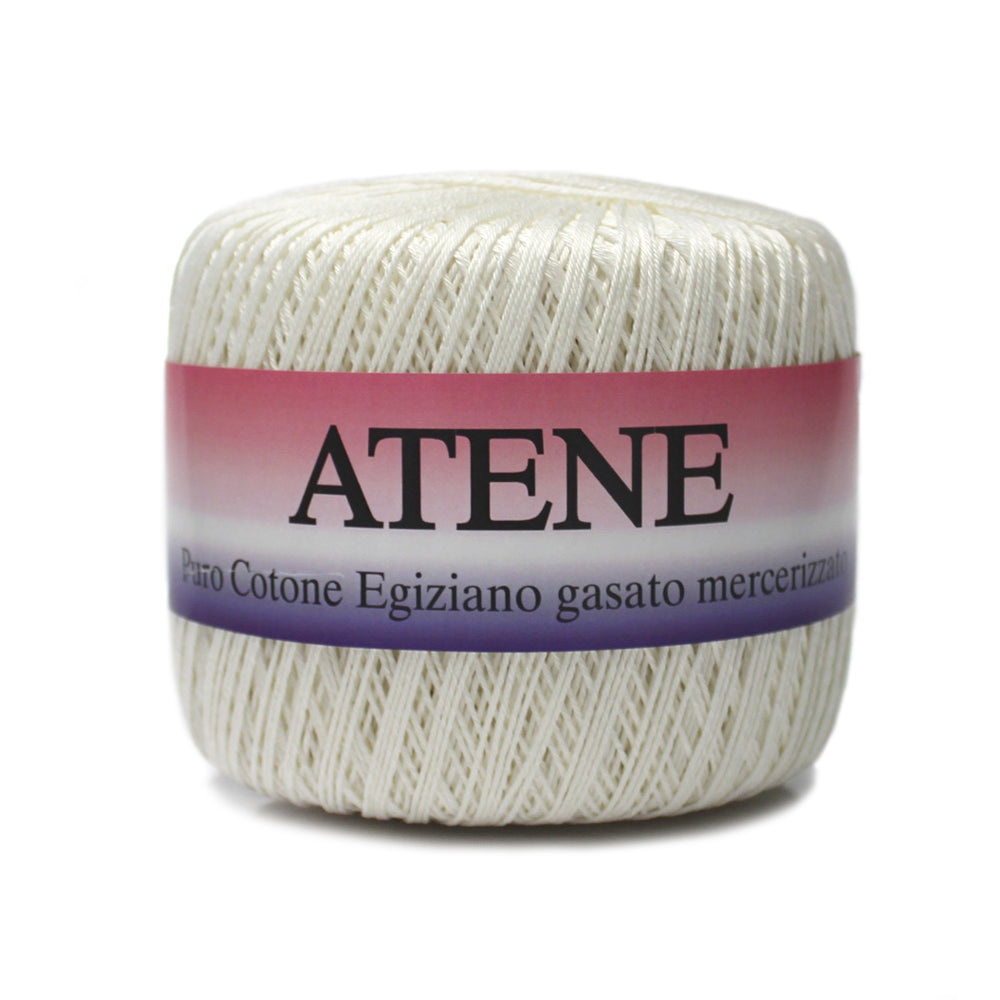 filato cotone mako egiziano cable 3 colore panna