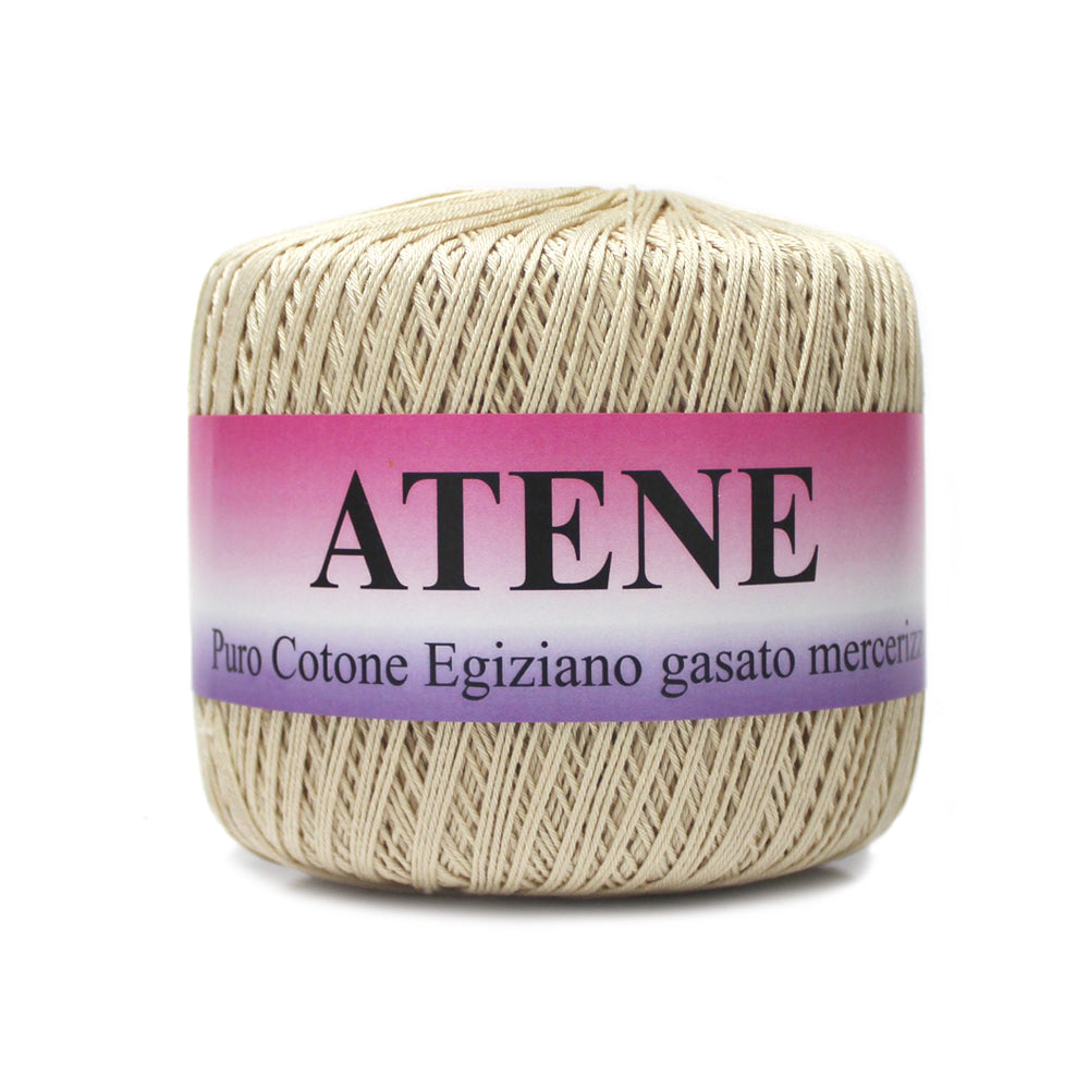 filato cotone mako egiziano cable 3 colore ecrù