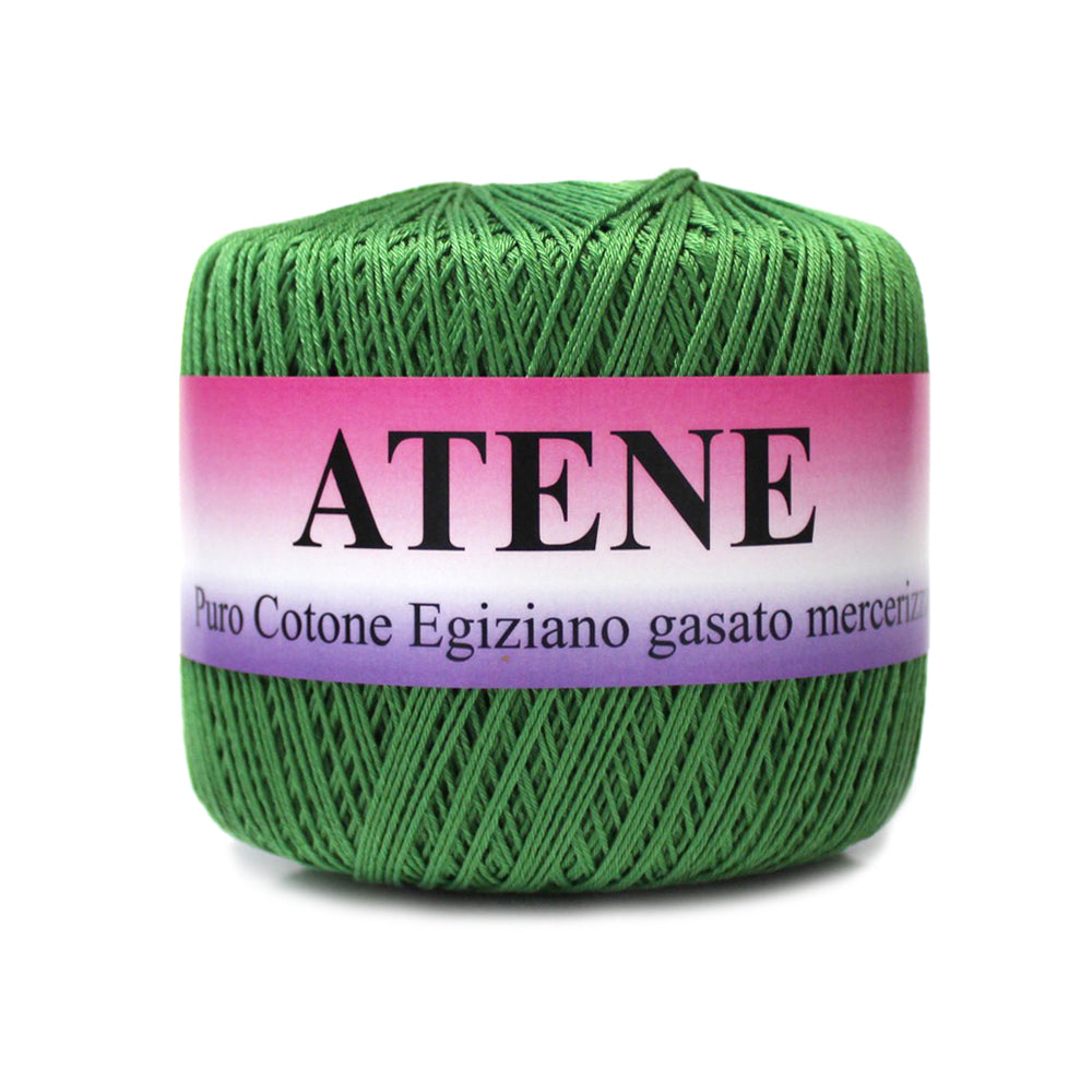filato cotone mako egiziano cable 3 colore verdeprato
