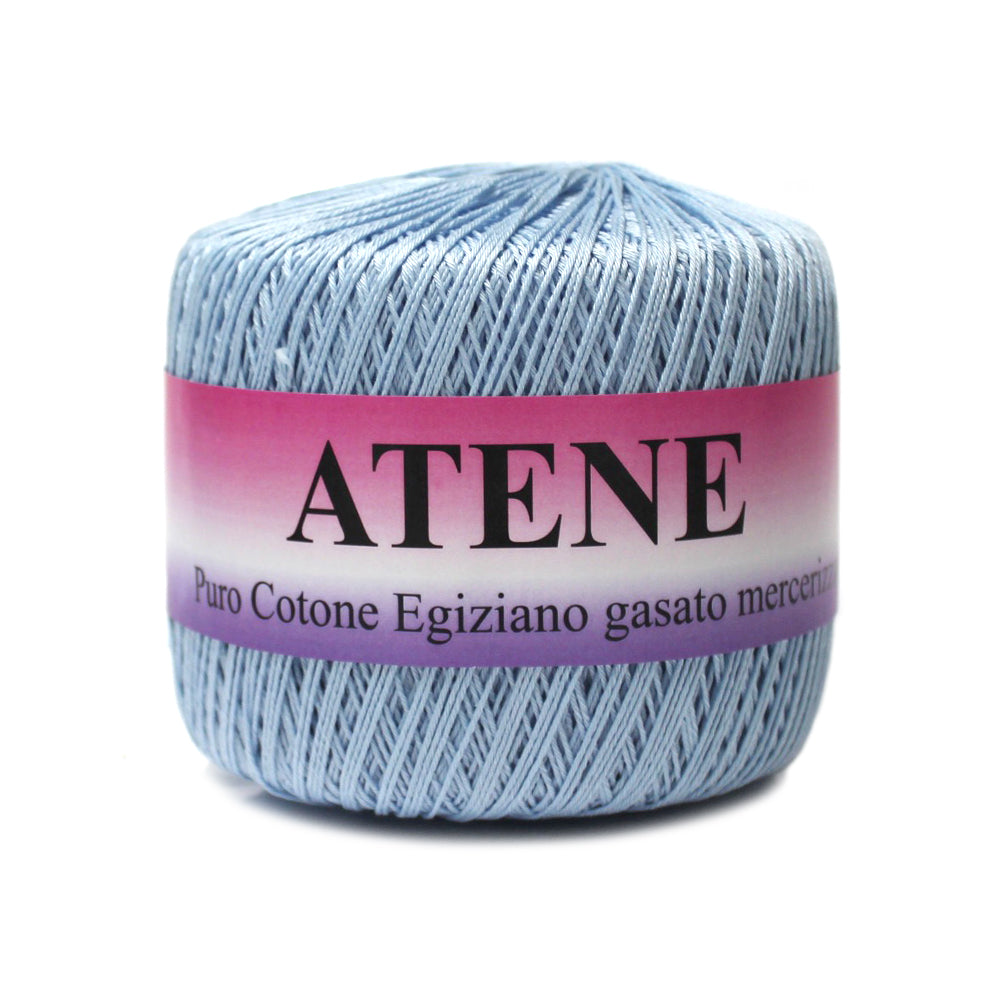 filato cotone mako egiziano cable 3 colore azzurro