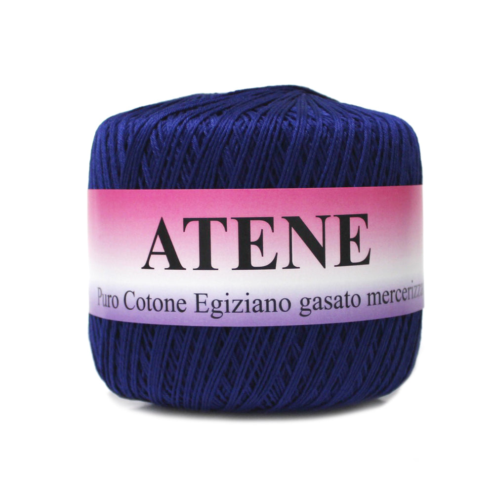filato cotone mako egiziano cable 3 colore blu