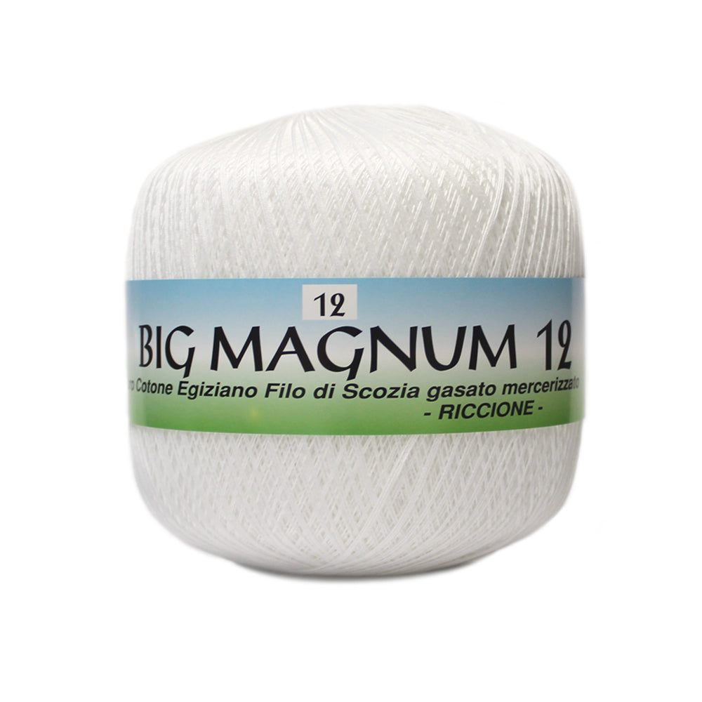 filato puro cotone big magnum 12 bianco