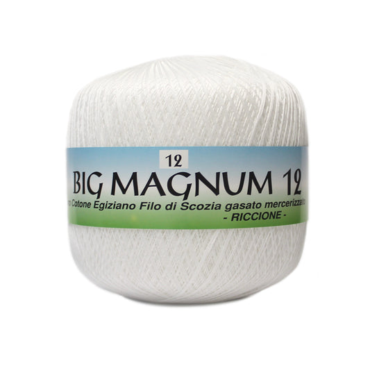 filato puro cotone big magnum 12 bianco