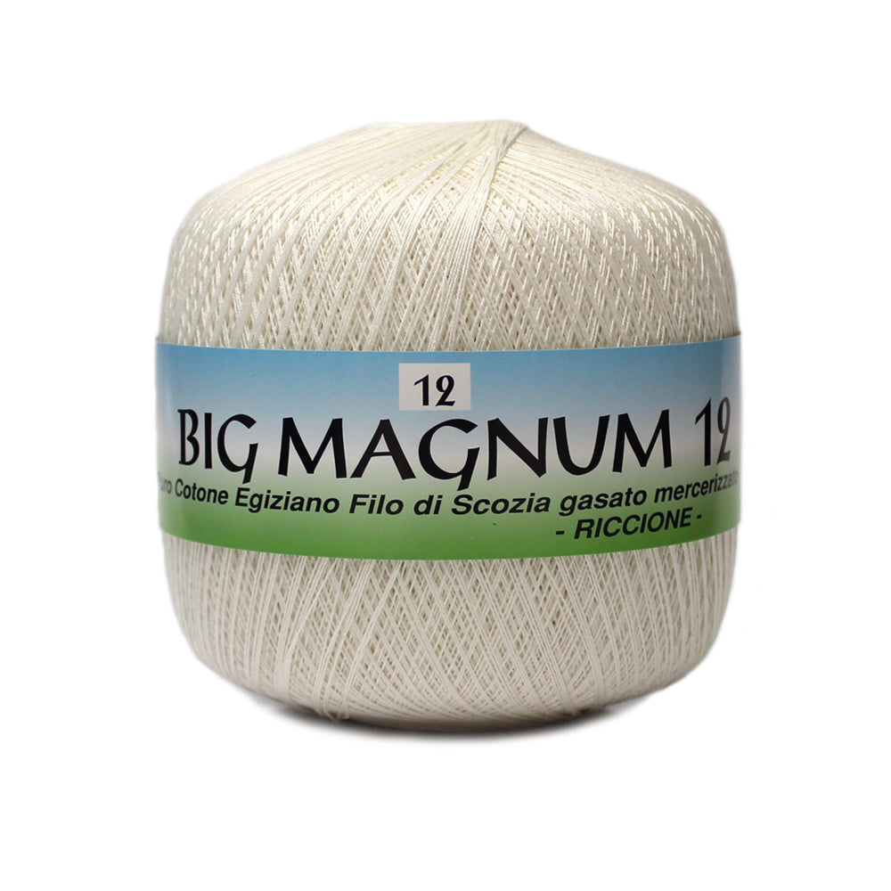 filato puro cotone big magnum 12 panna