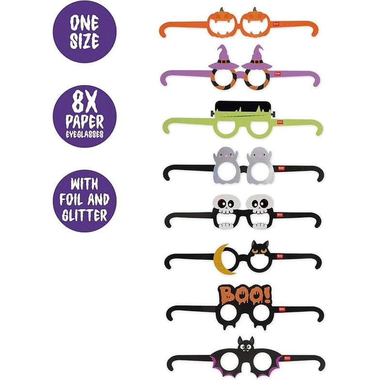 Occhiali di carta Halloween Legami – Set da 8