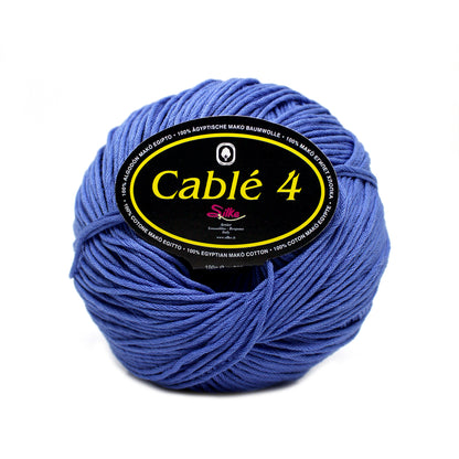 filato puro cotone cable 4 turchese