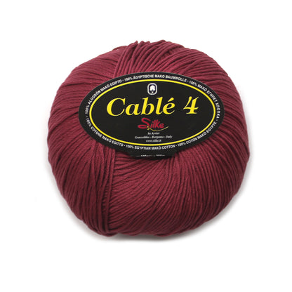 filato puro cotone cable 4 vinaccia