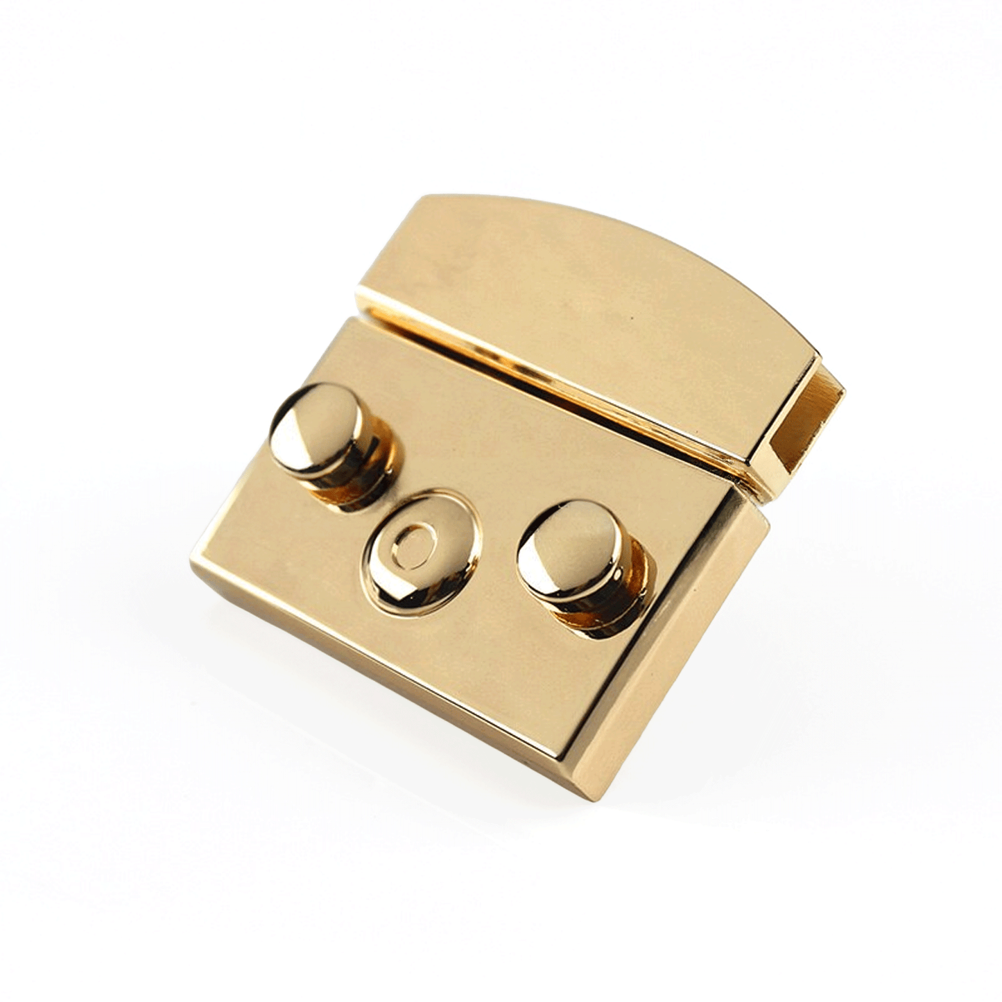 Chiusura a cartella oro 34x34 mm per borse handmade MAS