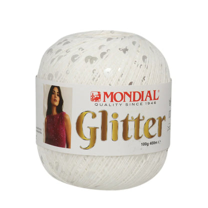 Glitter Mondial – Filato in cotone con paillettes 100 g – 400 m