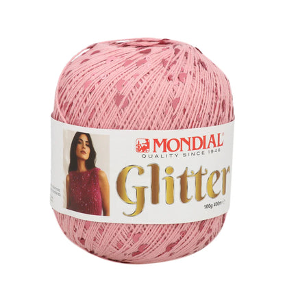 Glitter Mondial – Filato in cotone con paillettes 100 g – 400 m