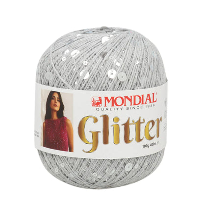 Glitter Mondial – Filato in cotone con paillettes 100 g – 400 m