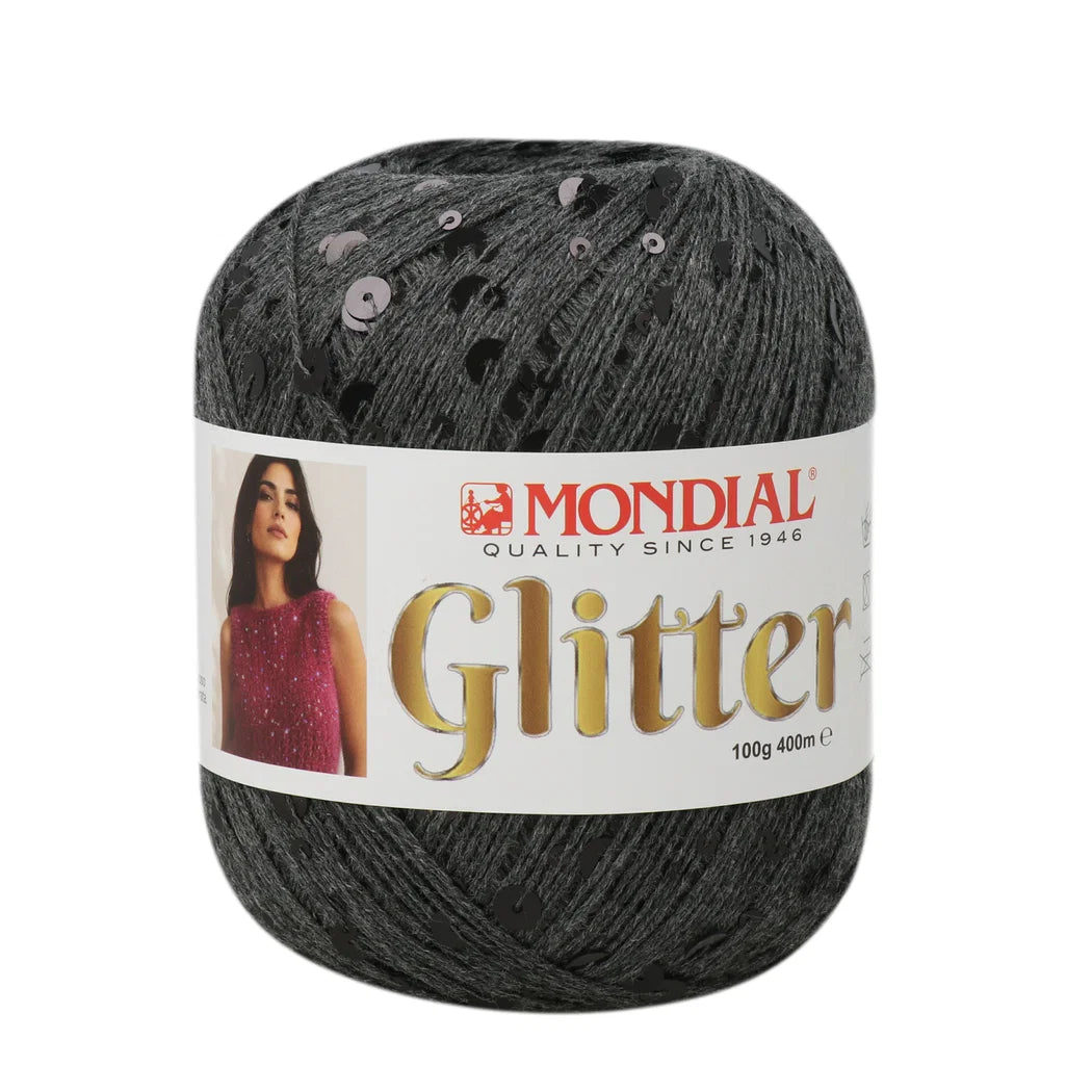 Glitter Mondial – Filato in cotone con paillettes 100 g – 400 m