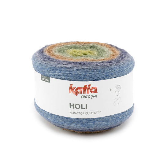 Katia Holi – Filato Sfumato Multicolore Effetto Peluche 200g