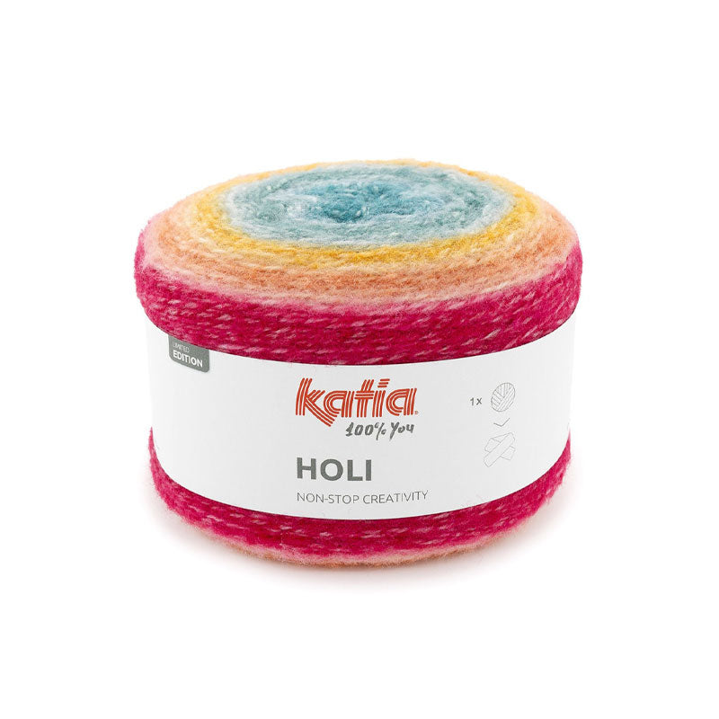 Katia Holi – Filato Sfumato Multicolore Effetto Peluche 200g