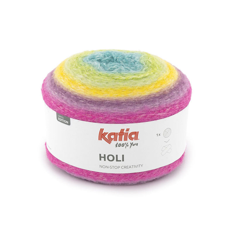 Katia Holi – Filato Sfumato Multicolore Effetto Peluche 200g