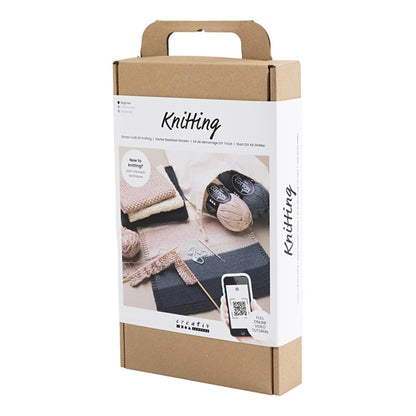 kit lavoro a maglia principiante creativ company scatola