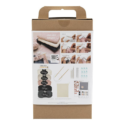 starter kit maglia cotone con ferri segnapunti e accessori