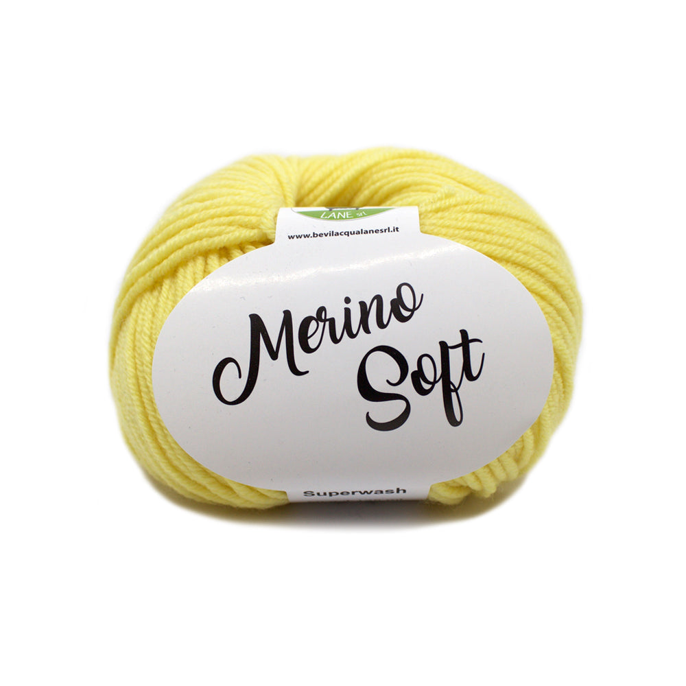 filato lana merino extra fine colore Giallino 19