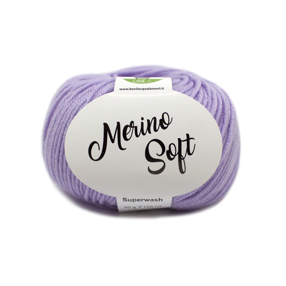 filato lana merino extra fine colore Lilla 21