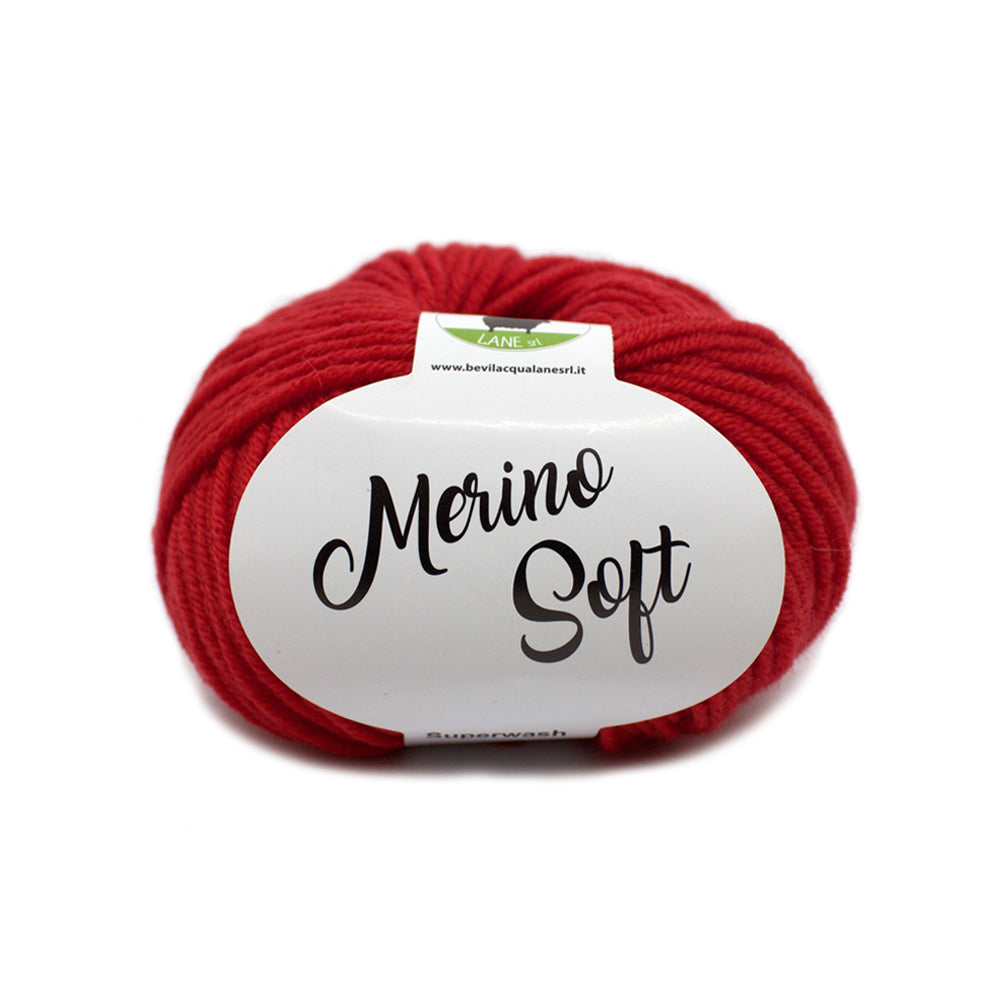 filato lana merino extra fine colore Rosso 5