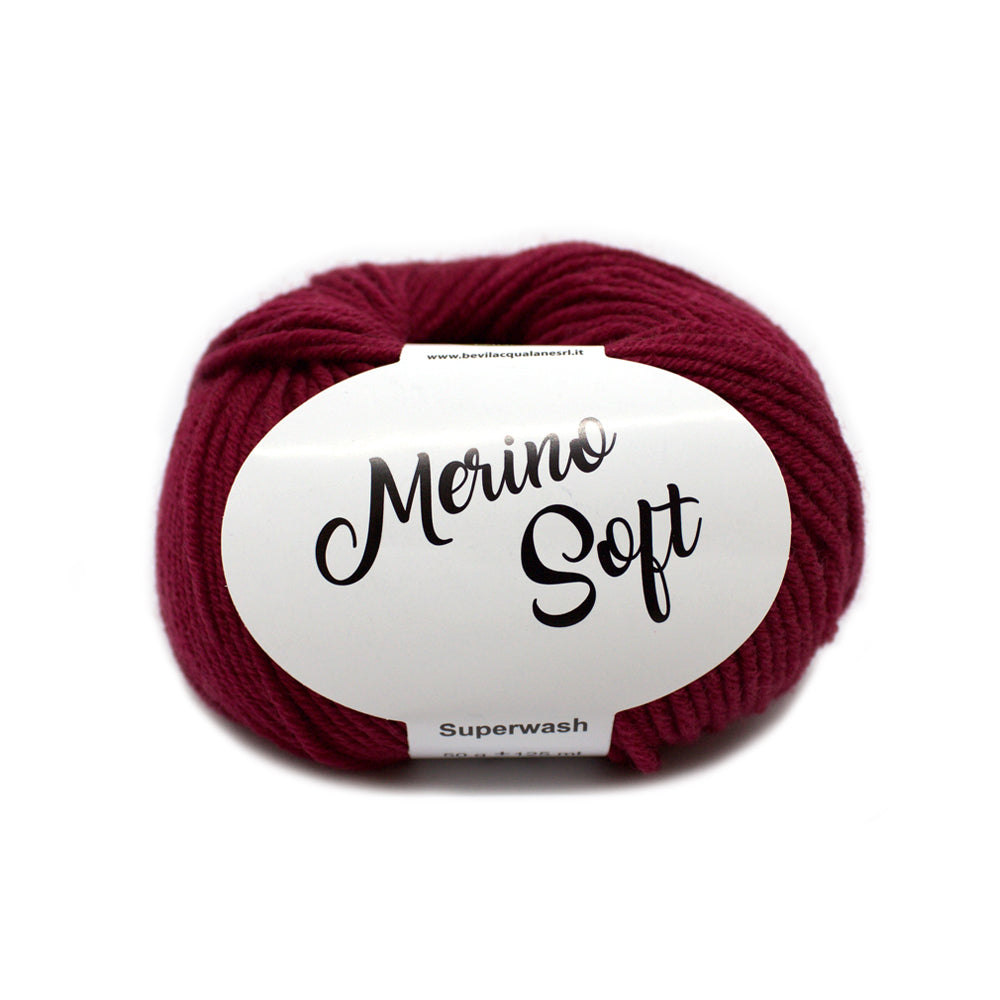 filato lana merino extra fine colore Bordeaux 6
