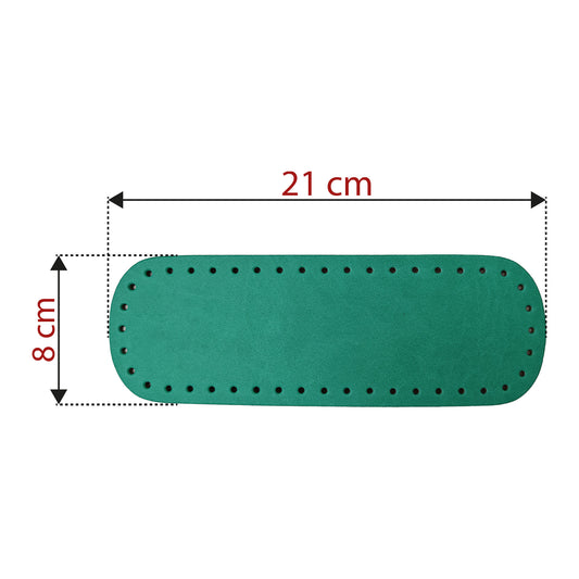 Fondo Borsa Ovale 24x8 cm in Pelle Sintetica e Cuoio Rigenerato - Vari Colori