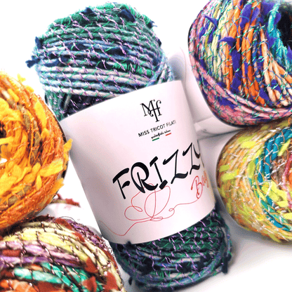 Fettuccia Frizzy Bag Miss Tricot Filati con Juta e Lurex