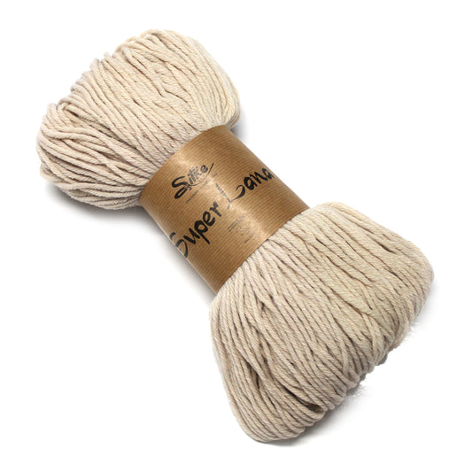 filato misto lana in matassa colore sabbia