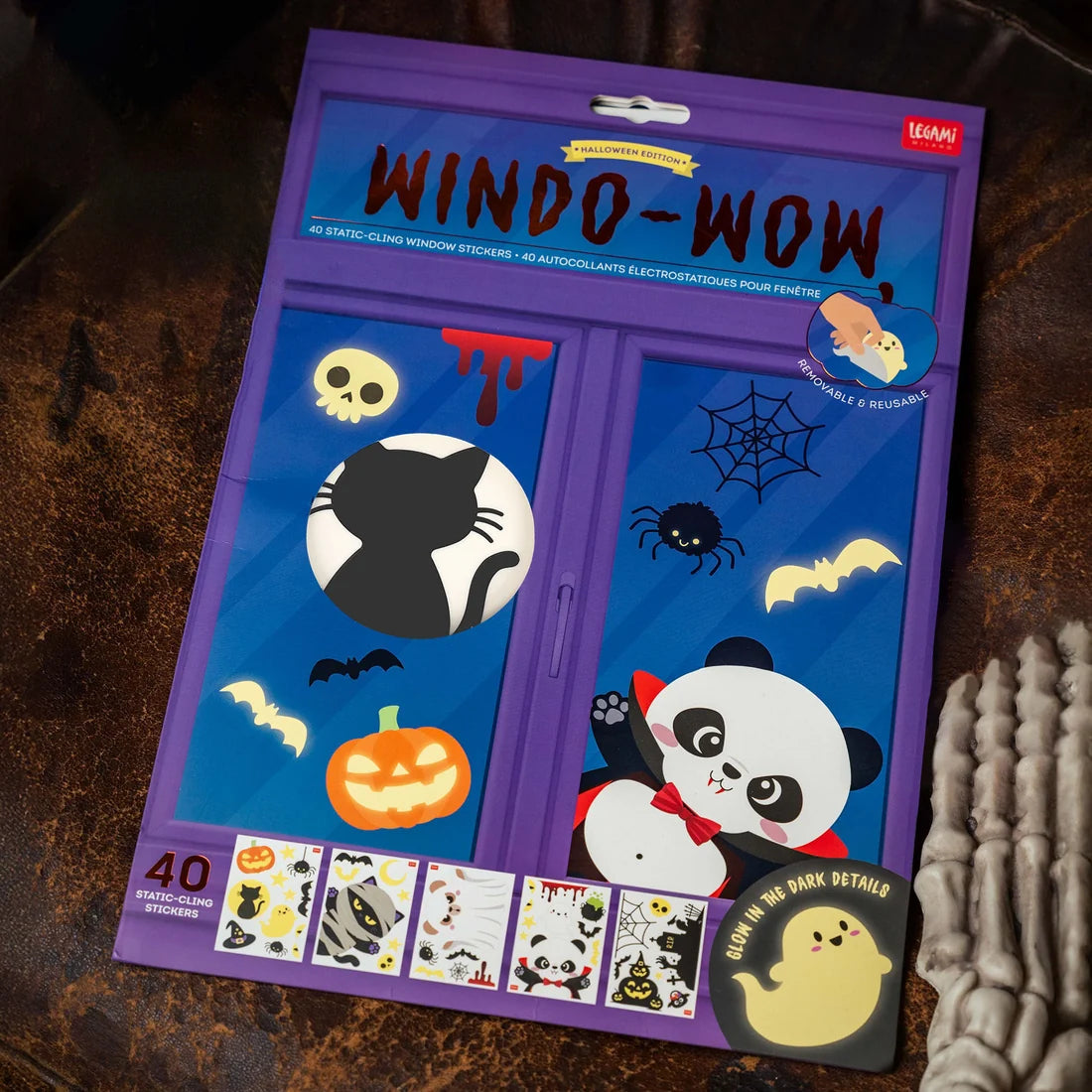 Vetrofanie Halloween Legami Windo-Wow – 40 decorazioni