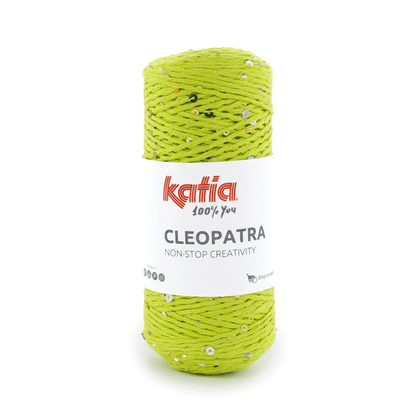 Filato Katia Cleopatra acido con paillettes argento e oro